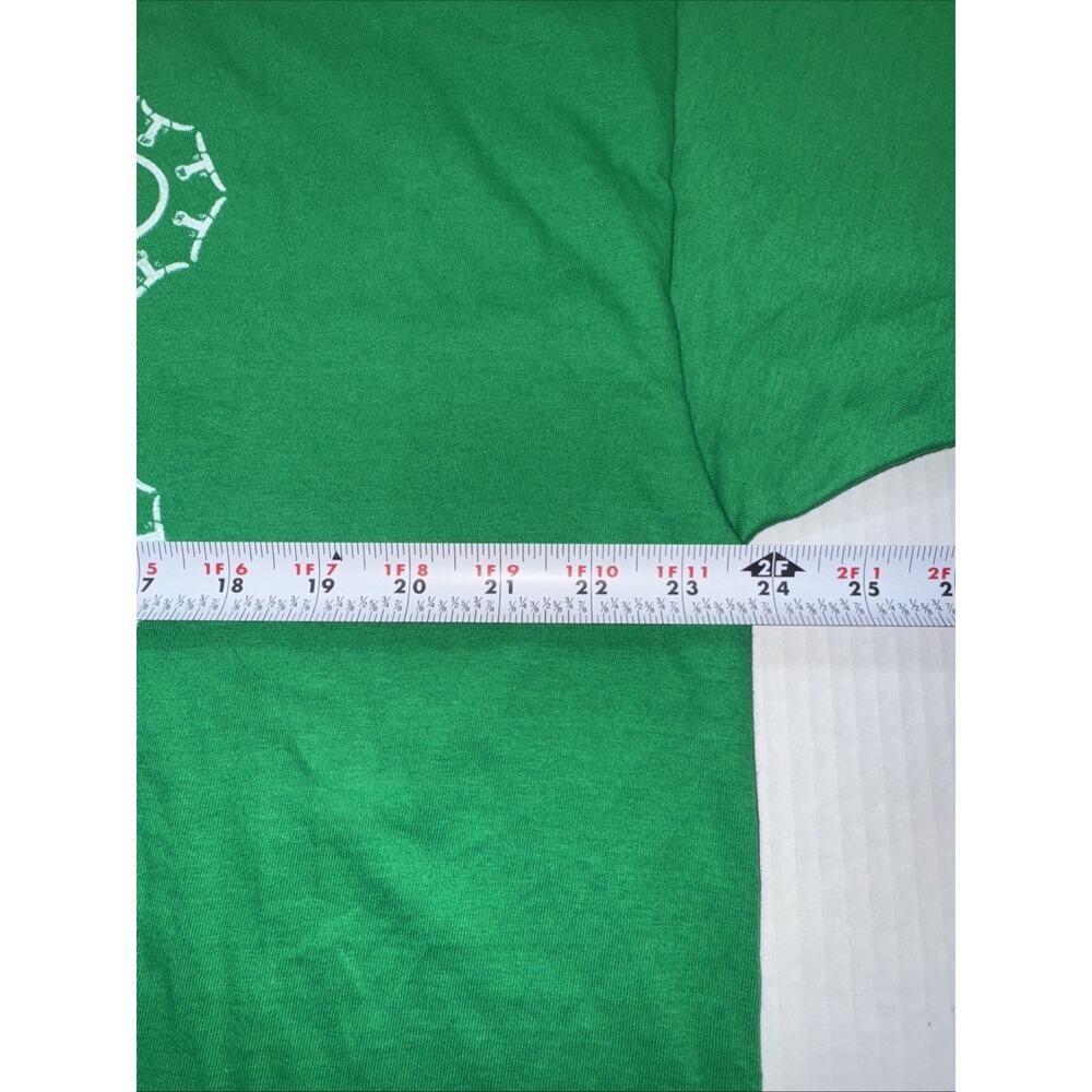Hanes Beefy-T Graphic‎ Print Men's XL T-Shirt Green - Picture 6 of 8